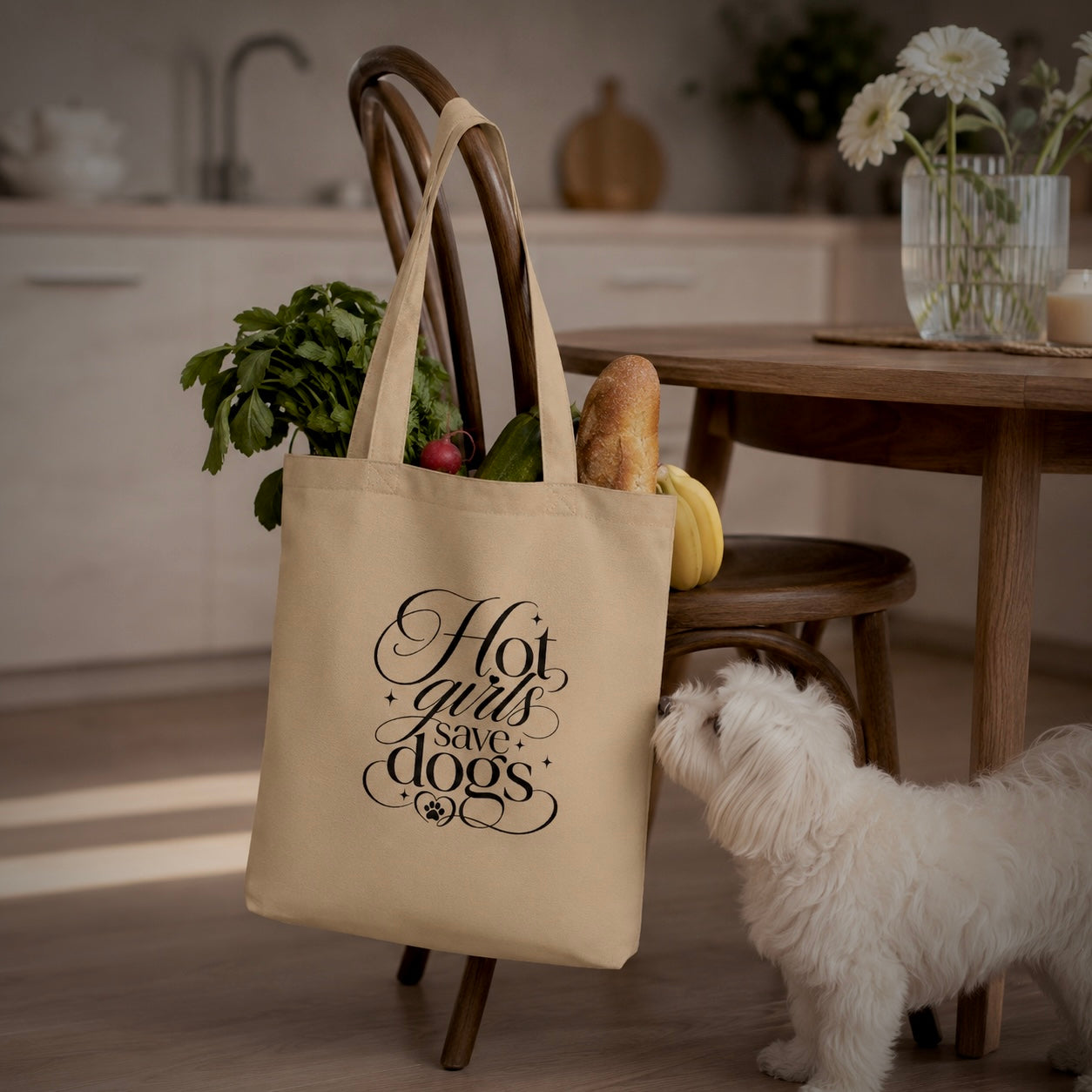 Hot Girls Save Dogs | Eco Tote Bag