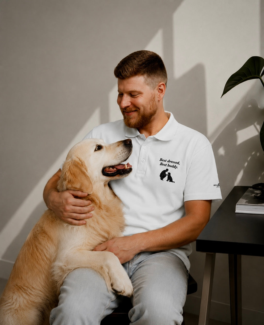 Premium Poloshirt "Best dressed"