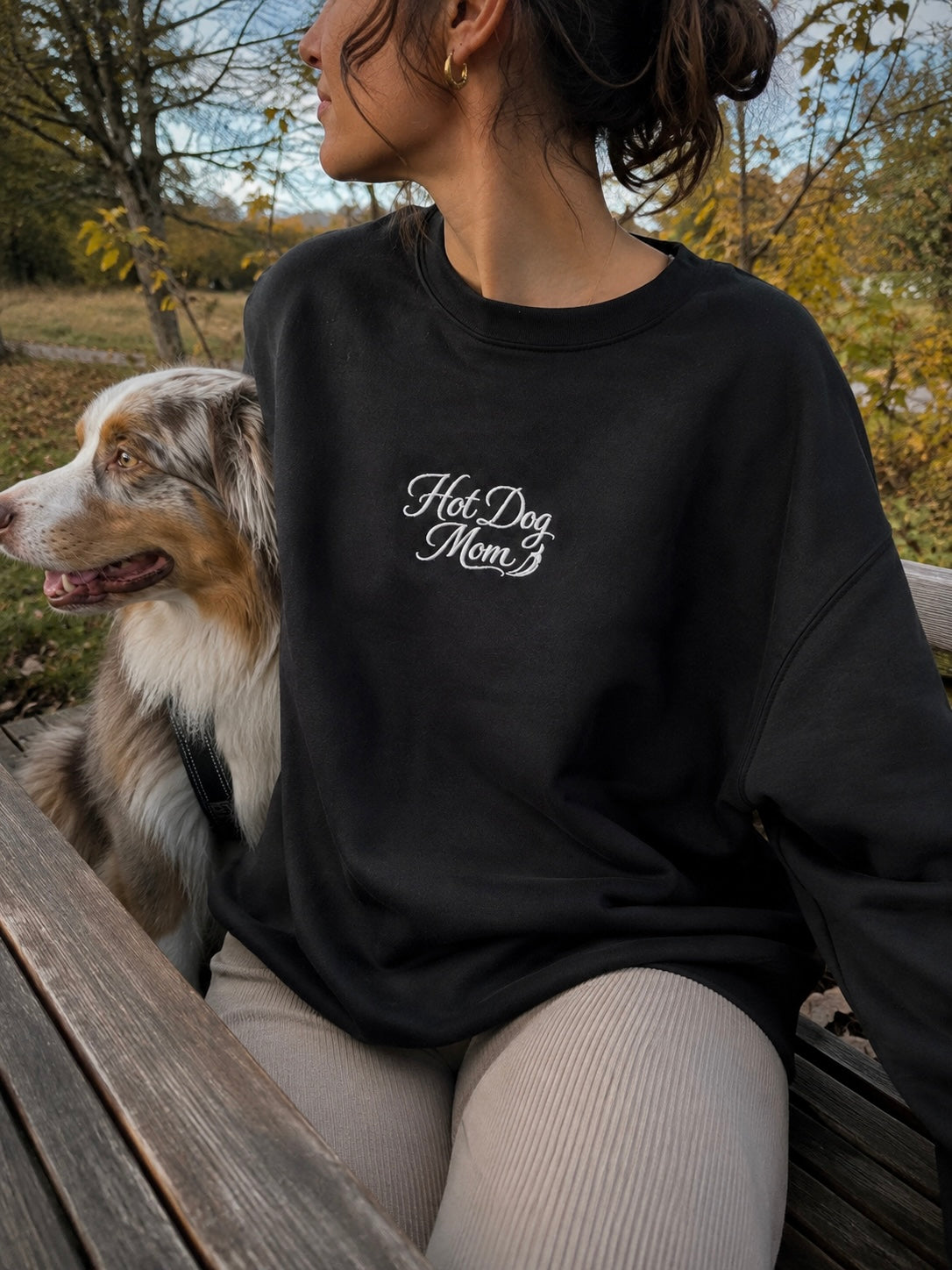 Hot Dog Mom Premium Sweatshirt