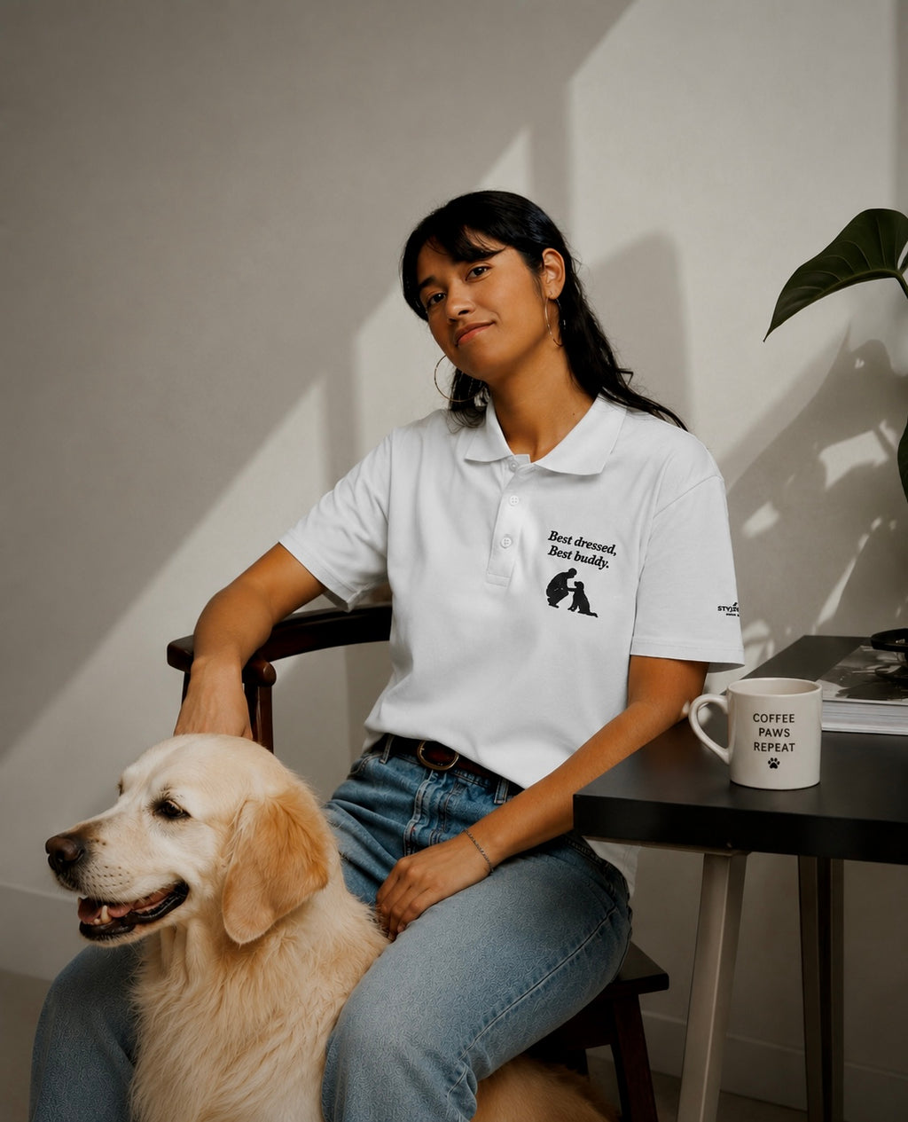 Premium Poloshirt "Best dressed"