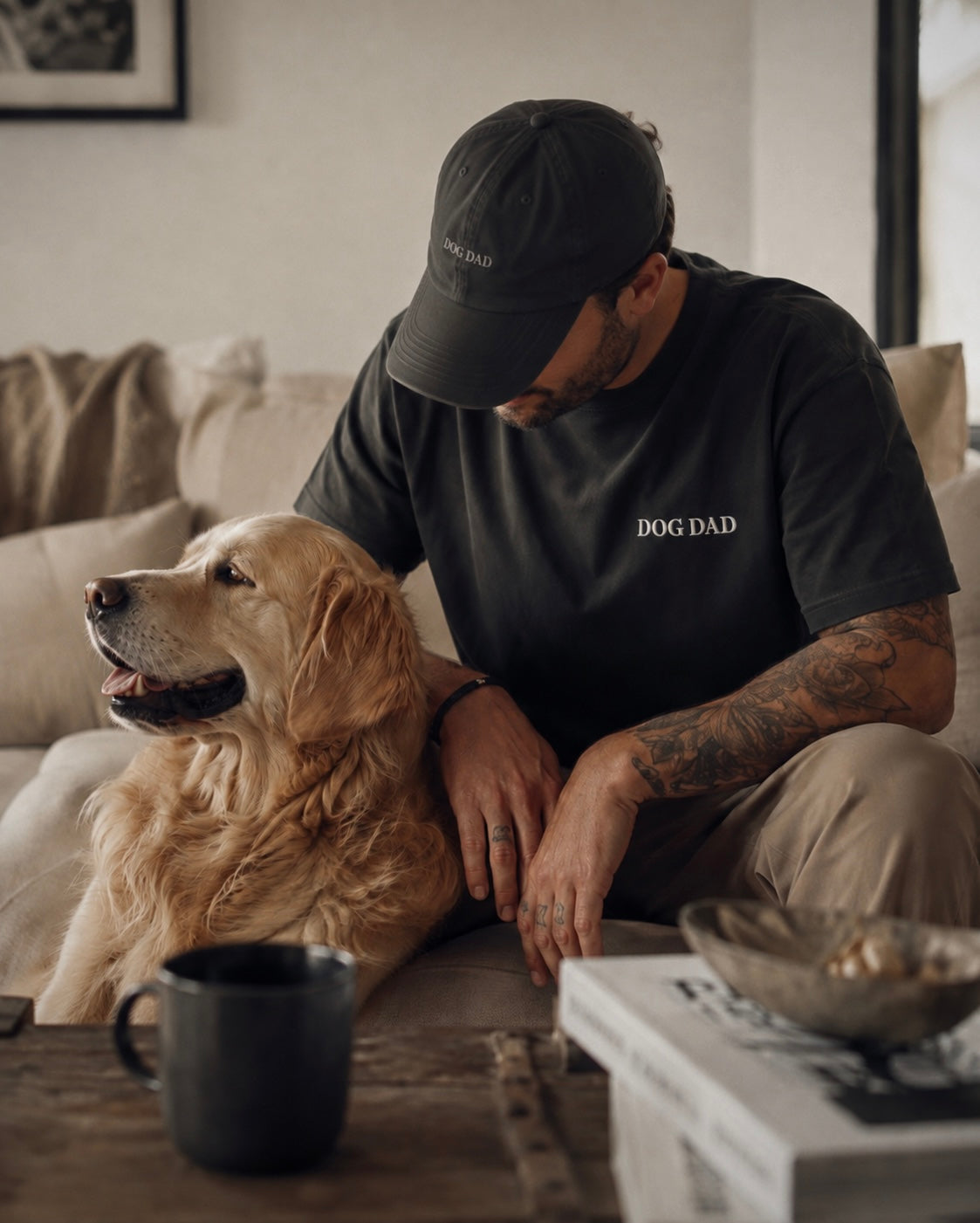 Dog Dad Oversized Tee – Washed Edition