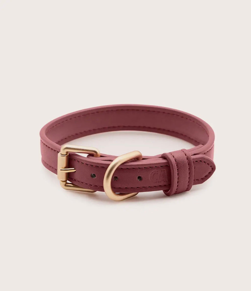 Veganes Lederhalsband Bordeaux | CAFIDE