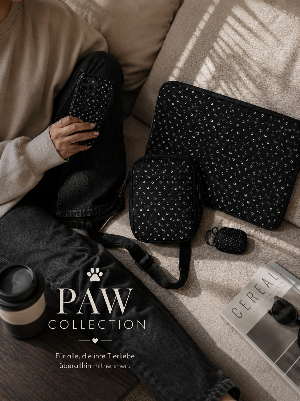 Tough Case für iPhone® Paw Dark Collection