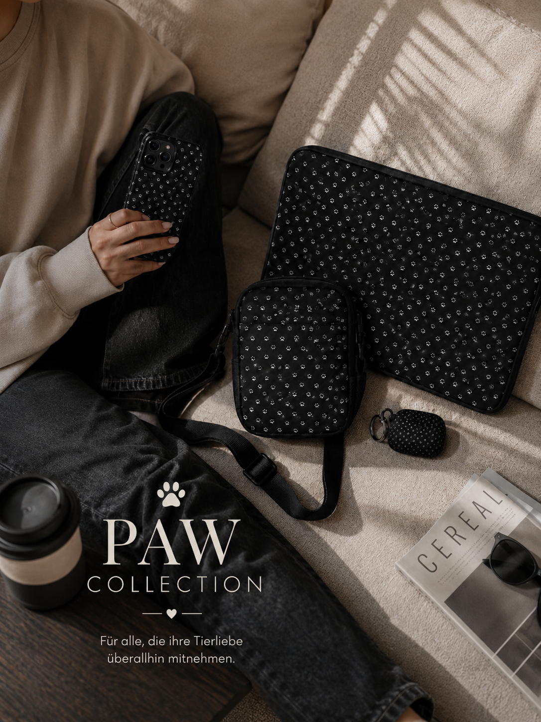 Tough Case für iPhone® Paw Dark Collection