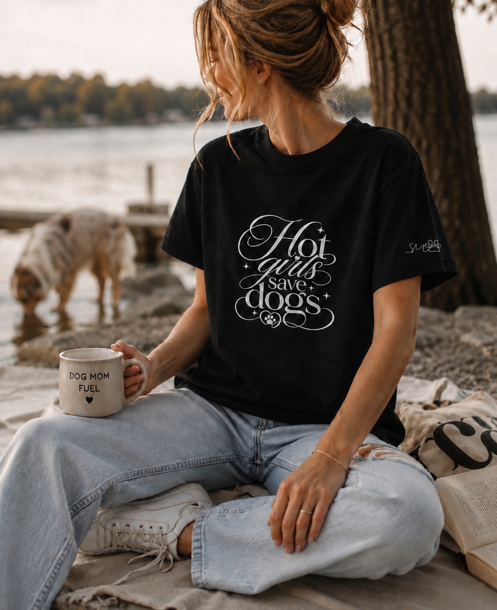 Hot Girls Save Dogs | Premium T-Shirt