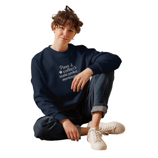 Bio-Pullover "Paws & Coffee"