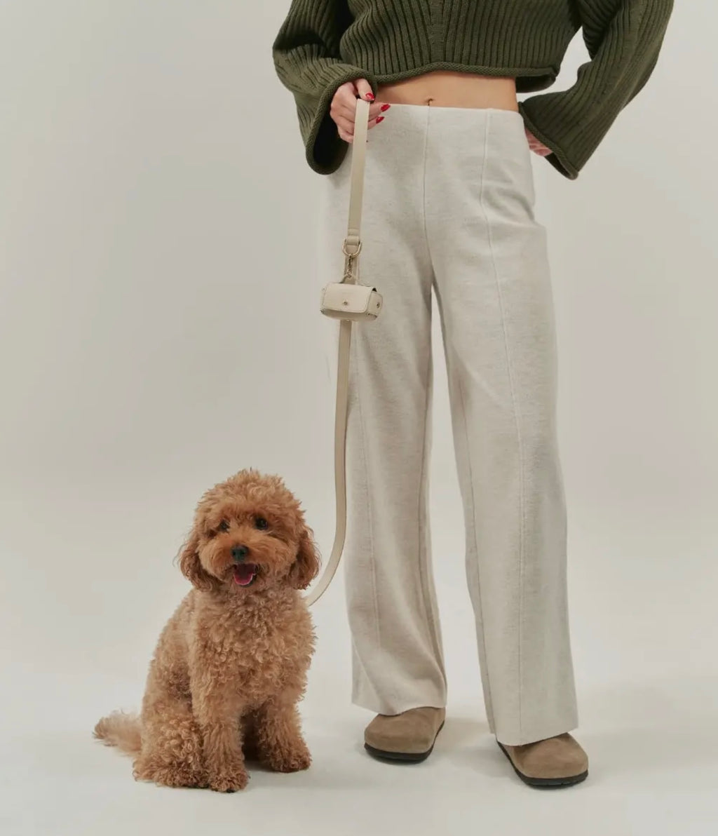 Vegane Lederleine Beige, CAFIDE